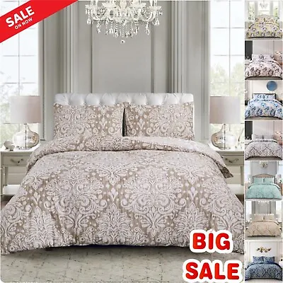 4PCs Complete Bedding Set Rich Cotton Quilt Cover With Fitted Sheet & Pillowcase • £26.45