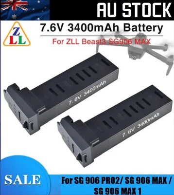 $52.80 • Buy ZLRC SG906 Max/Max 1/Pro 2 7.6V 3400mAh Replacement Spare Drone Battery