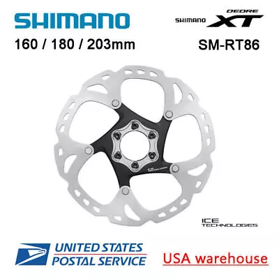 Shimano XT Ice-Tech SM-RT86 6 Bolts Disc Brake Rotors 140/160/180/203mm SM-RT76 • $86.99