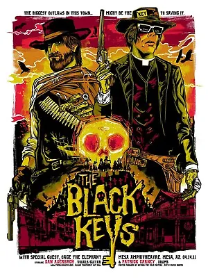 The Black Keys Poster 4/4/2011 Mesa AZ Signed & Numbered #83/120 • $764.30