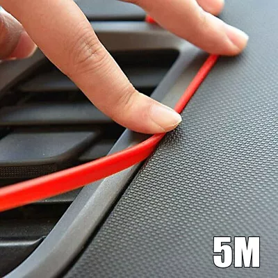 Red Car Interior Door Gap Edge Molding Line Trim Strip Decor Auto Accessories • $6.96