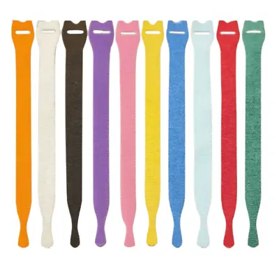 Velcro Strap Ties Double Sided One Wrap Cable Ties 20 & 25mm Various Colours Lot • £1.89
