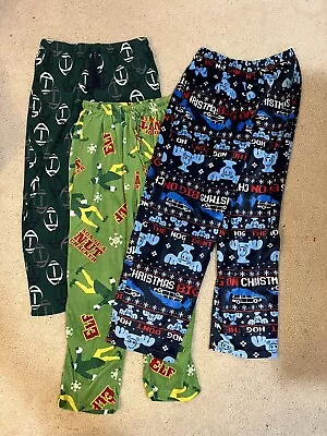 3 Pairs - Men's Sleep Soft Pajama Bottoms - Buddy The Elf - Football Pajama's • $2.50