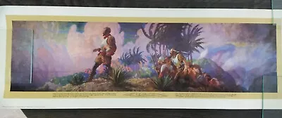 N.C.Wyeth Art Copy Of Print  THE DISCOVERERS  Comp. 1947. Size 33 1/4' X 11 1/2  • $2