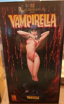 MOORE Creations-  VAMPIRELLA Cold Cast Porcelain Painted Statue NIB!  Lim. Ed. • $199