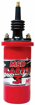 MSD 8223 Ignition Coil Blaster 3 Canister Round Oil Filled Red 45000V SBC BBC • $81.95