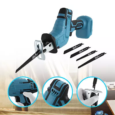 Electric Cordless Reciprocating Saw 4 Blades For Makita 18V Battery Cutting Tool • $34.09