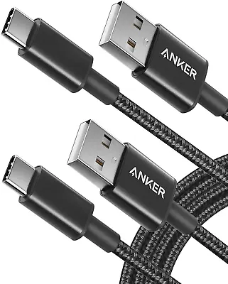 $62.95 • Buy USB Type C Cable, Anker [2-Pack 3Ft] Premium Nylon USB-C To USB-A Fast Charging 