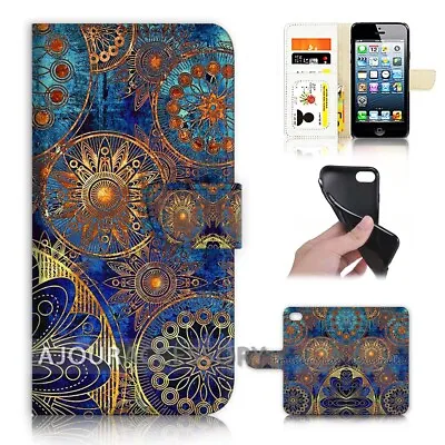 $12.99 • Buy ( For IPhone 6 / 6S ) Wallet Flip Case Cover AJ40419 Abstract Design