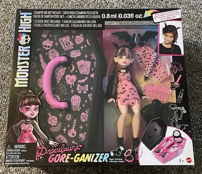 Monster High Draculaura Doll And Beauty Accessories Goreganizer With Stamp Pen • $45