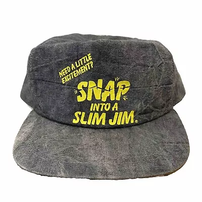 VTG 80’s Slim Jim Trucker Hat Macho Man Rope Cap Snapback Hat Snack Food EUC • $29.74