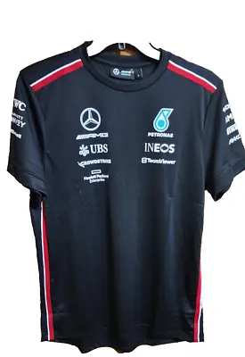 Stichd Mercedes-AMG Petronas F1 2023 Team T-Shirt Black Color Size Large • $53.52