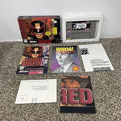 Judge Dredd - (Nintendo SNES 1995) CIB TESTED • $70