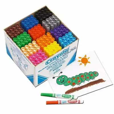 Green Crayola Marker Felt Tip X 1 Pen Washable Thick Spring Crafts Art Free P&P • £2.45