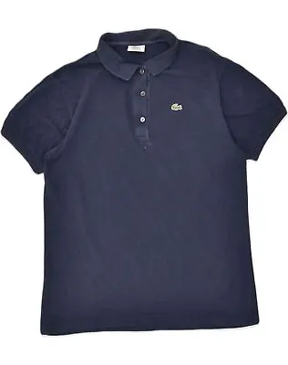 £18.21 • Buy LACOSTE Womens Polo Shirt Size 42 Medium Navy Blue Cotton LT06