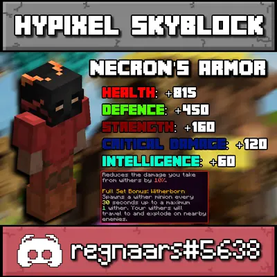 Hypixel Skyblock  | Necron's Armor | Fast And Safe Delivery | • $39.99