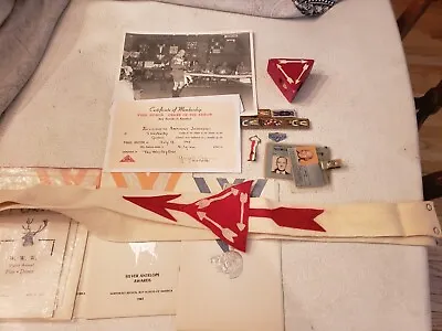 VINTAGE 1941 SUANHACKY 49 LODGE  CHIEF GNYC Queens VIGIL SASH/LOT CLASSIC GROUP! • $2699.95