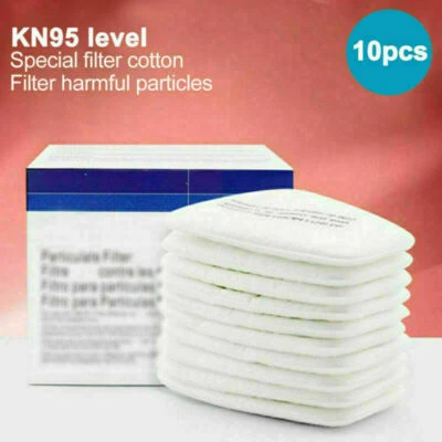 $12.09 • Buy 10pcs 5N11 Cotton Filter/Cartridge Mask Respirator Replace Fitting For 6000 7000
