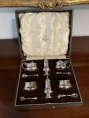 Mappin & Webb Prince's Plate London & Sheffield  Condiment Set W/Case • $495