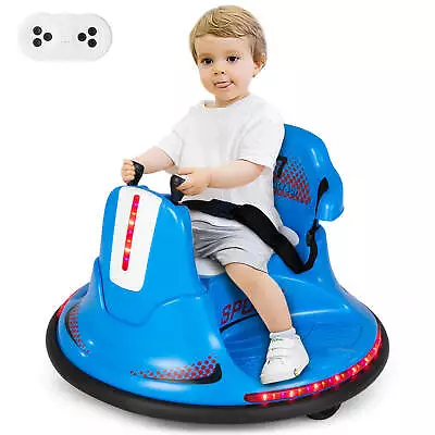 12V Bumper Car For Kids Toddlers Electric Ride On Car Vehicle W/ 360° Spin Blue • $99.99