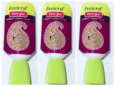 Fabric Glue Textile Hemming Adhesive Bond Craft Sewing No Stitch Strong Glue • £3.25