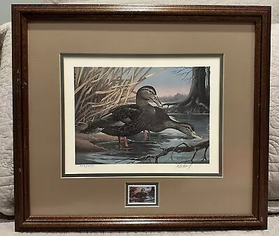 1987 Kentucky Duck Stamp Print By RJ McDonald Stamp Signed No. 426 • $135