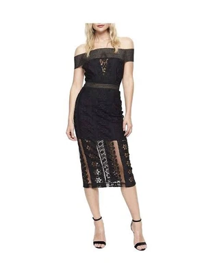 $100 • Buy Alice McCall Cake By The Ocean Black Midi Dress Size 12