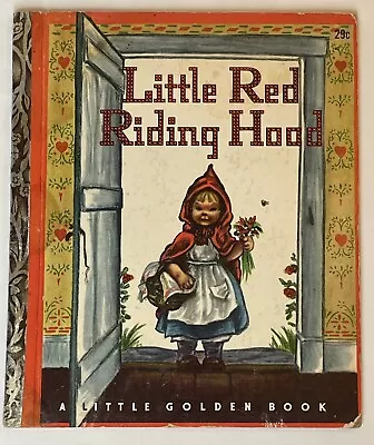 1948 Little Red Riding Hood (A Little Golden Book) Hardcover Disney Vintage • $9.97