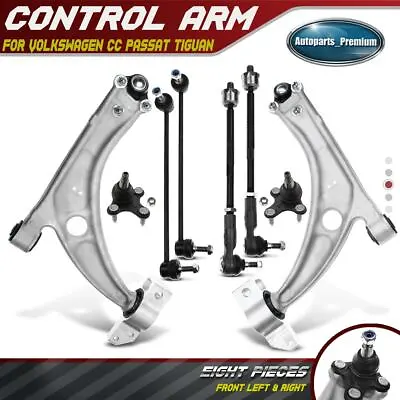 $167.98 • Buy 8x Control Arms Ball Joints Sway Bar End Links Kit For VW CC Passat Tiguan Front