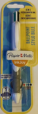 Papermate Inkjoy Quatro Multipen - White Shell BlackRedGreenBlue Ink • £2.79