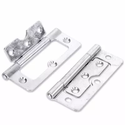 HURL HINGES X14 Door Cabinet Cupboard Louvre Zinc 100mm Flush Flat Fitting 30mm • £12.50