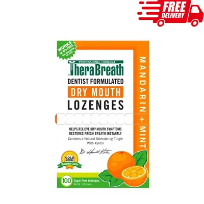 $12.95 • Buy TheraBreath Dry Mouth Mandarin Mint Lozenges, 100 Count, 165 G