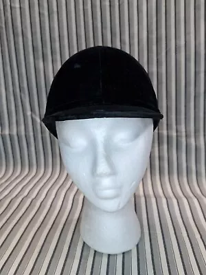 Internation Riding Helmets New York Black Velvet Hunt Cap Size: 7 1/8 • $29.95