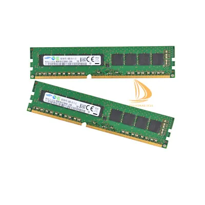 Samsung 2x 8GB 2RX8 PC3-10600E DDR3-1333Mhz 1.5V Desktop ECC-Memory RAM DIMM Kit • £19.19