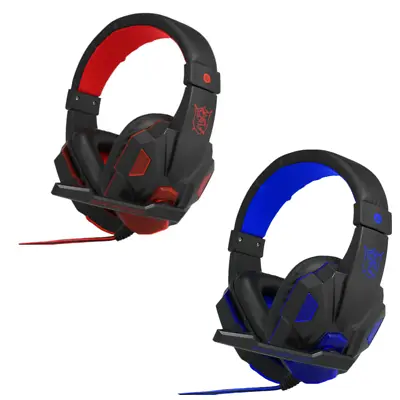 $20.59 • Buy 3.5mm Gaming Headset Wired LED Headphones Stereo W/Mic For PC Desktop & Laptop