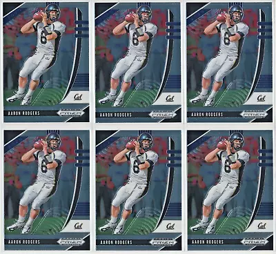 Aaron Rodgers - California Golden Bears - (6) Card Lot #1 - Near Mint / Mint • $2.99