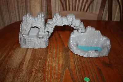 1970's Marx Light Gray Prehistoric 3-Piece Terrain Set For Dinosaurs - MPC • $69.99