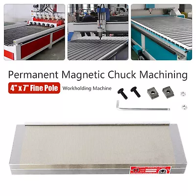 4  X 7  Fine Pole Permanent Magnetic Chuck Machining Workholding Machine Kits • $89