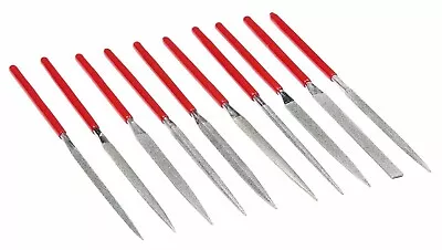 £12.94 • Buy 10Pc Diamond Needle File Set Precision Files Metal Work Craft Jewellery Tools