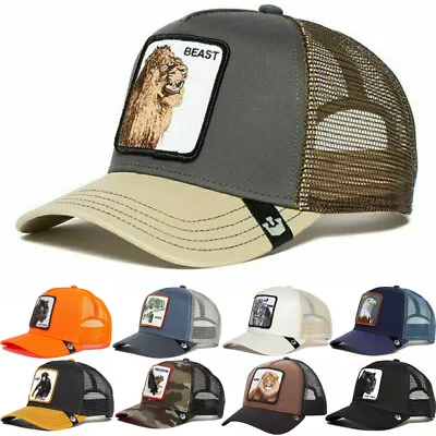£7.59 • Buy Men Women Animal Farm Trucker Mesh Baseball Hat Style Snapback Cap Hip Hop