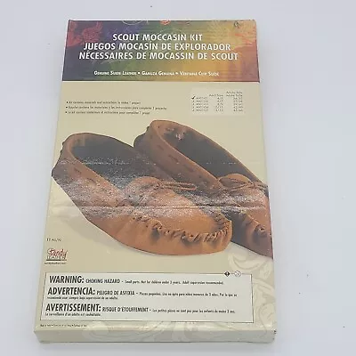 Scout Genuine Suede Moccasin Kit - Tandy Leather - Adult Size 4/5 - New In Box • $15