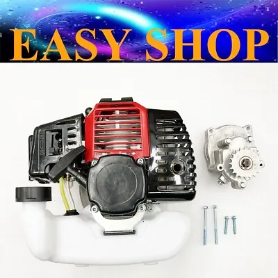 Pull Start Engine + Tank For 49cc 2 Stroke Mini Pocket Scooter Chopper Dirt Bike • $119.48