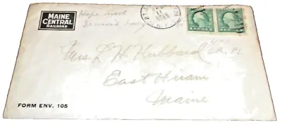 September 1919 Maine Central Company Envelope Train #164 Portland & Boston Rpo • $25