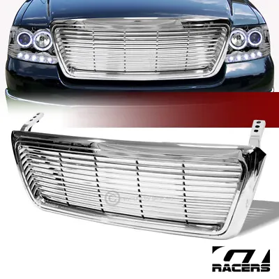 For 2004-2008 Ford F150 Truck Chrome Billet Style Front Hood Bumper Grill Grille • $117