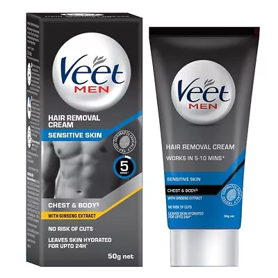 Veet Hair Removal Cream For Men Sensitive Skin 50g • $9.90