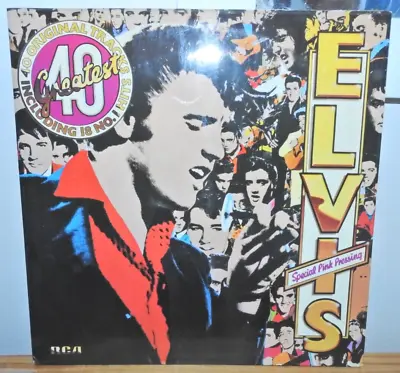 £12 • Buy Elvis Presley - Elvis's 40 Greatest- PINK VINYL Double LP - Excellent