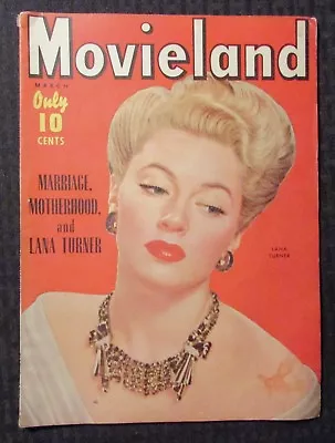 1943 March MOVIELAND Magazine #2 VG+ 4.5 Lana Turner Cover • $25.25