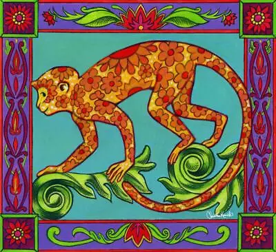 Ceramic Backsplash Tile Mural Wild Animal Kitchen/Bathroom - Mosaic Monkey • $72