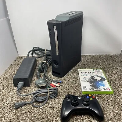 Xbox 360 Elite 20GB Console Bundle Lot With Controller And Game Tested • $95