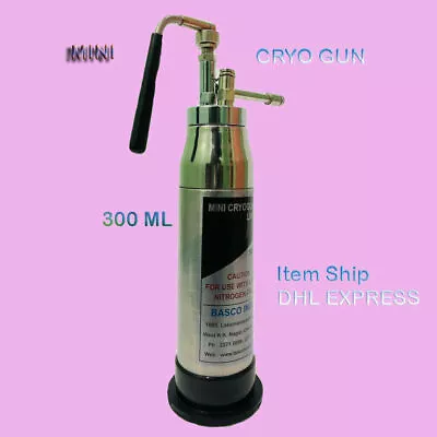 300ml Mini Cryo Canister Liquid Nitrogen Spray Cryo System Liquid N2O Nitrogen P • £195